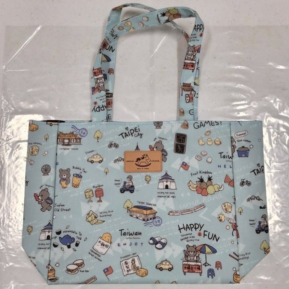 Waterproof Taiwan Medium Tote Shoulder Handbag - Picture 7 of 13